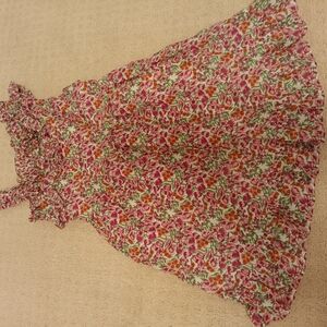 Floral Pink and Orange Dress